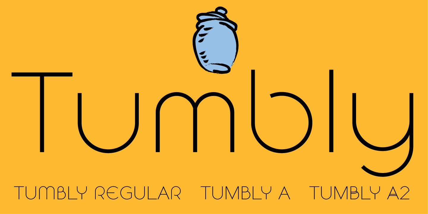 Tumbly font
